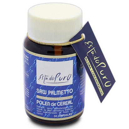 Estado Puro Saw Palmetto Polen de Cereal 30 Cápsulas